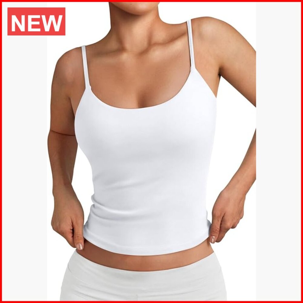 Double Lined Adjustable Spaghetti Strap Tank Top … - image 1